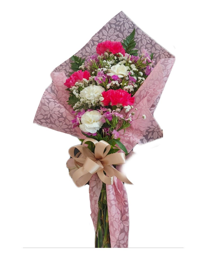 Bouquet de 6 claveles variados | Floristeria Mil Flores